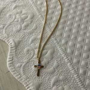 Rare 1940s Union Pacific Railroad cross pendant